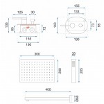 Б)Душевая система скрытого монтажа REA OVAL+ECO BOX Б)Душевая система скрытого монтажа REA OVAL+ECO BOX